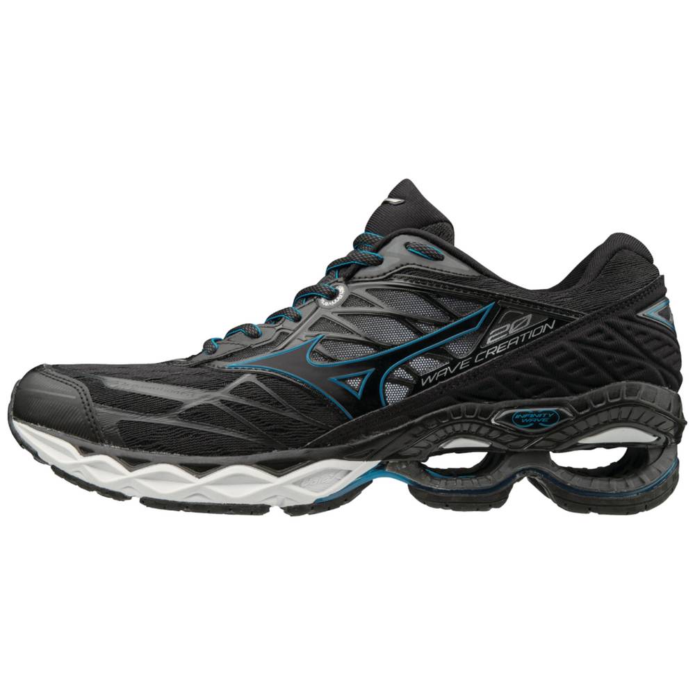 Tenis Para Correr Mizuno Wave Creation 20 Para Hombre Negros 6798425-TI